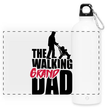 The walking (grand) dad - grandad - Gourde panoramique avec mousqueton 750 ml - blanc - Devant