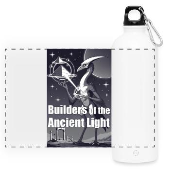 Builders of the Ancient Light - Panoramic Drinks Bottle with Carabiner 750 ml - white - Front