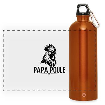Daddy Hen – Protective Daddy - Panoramic Drinks Bottle with Carabiner 750 ml - burnt orange - Front