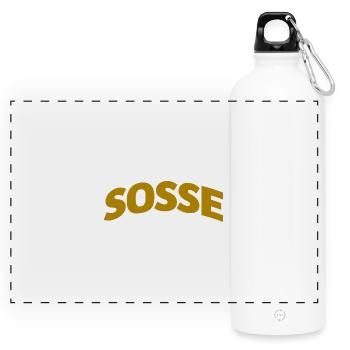 Sosse Forever - Panoramic Drinks Bottle with Carabiner 750 ml - white - Front