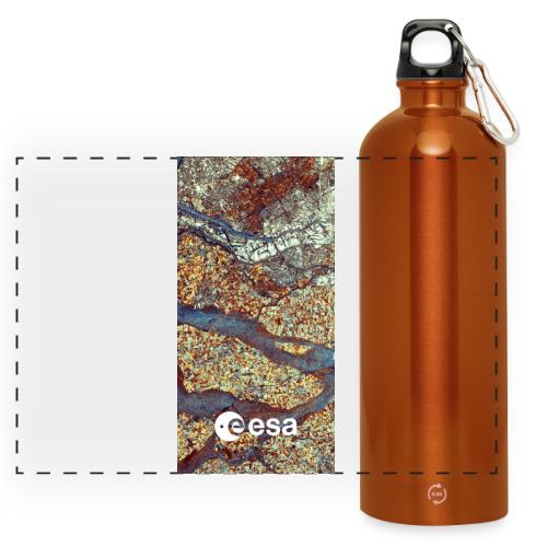 Inspired by Earth: Rotterdam - Panoramic Drinks Bottle with Carabiner 750 ml