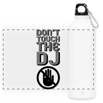 Blague de DJ - Gourde panoramique avec mousqueton 750 ml - blanc - Devant