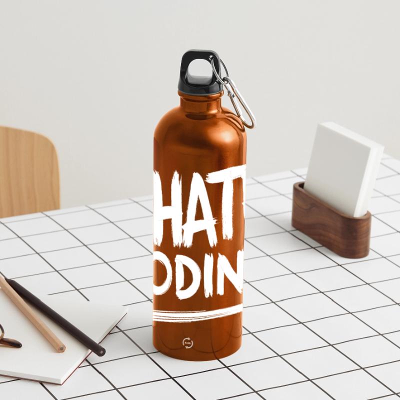 Ich hasse das Programmieren von Computer-Web-Programmierern Panorama Trinkflasche mit Karabiner 750 ml