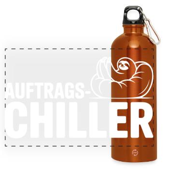 Order Chiller Order Chiller Office Sloth - Panoramic Drinks Bottle with Carabiner 750 ml - burnt orange - Front