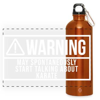 karaté - Gourde panoramique avec mousqueton 750 ml - orange - Devant