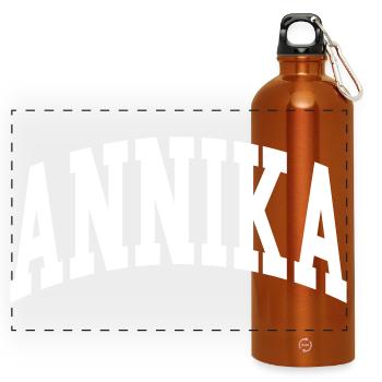 Annika - Panorama Trinkflasche mit Karabiner 750 ml - Orange - Vorne