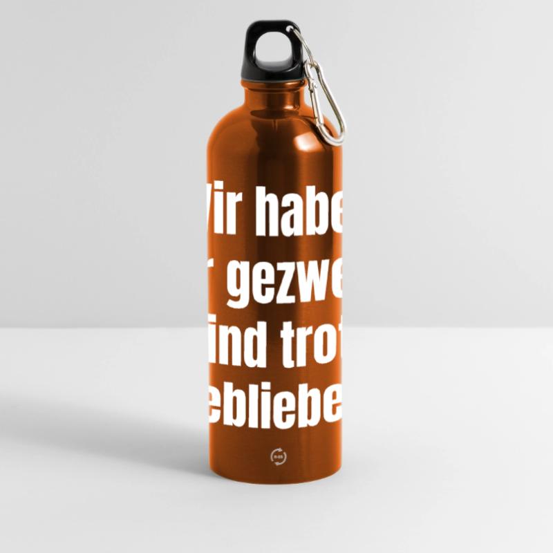 Perseverance Despite Doubt We Stayed Conclusion Panoramic Drinks Bottle with Carabiner 750 ml