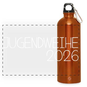 Youth Consecration 2026 - Panoramic Drinks Bottle with Carabiner 750 ml - burnt orange - Front