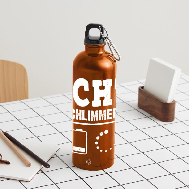 Coder NOTHING IS WORSE THAN FUNNY Panoramic Drinks Bottle with Carabiner 750 ml