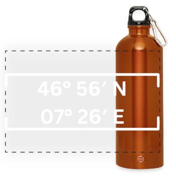 Coordonnées Bern Minimaliste - Gourde panoramique avec mousqueton 750 ml - orange - Devant
