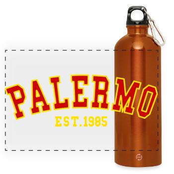 Palermo Est.1985 - Panorama Trinkflasche mit Karabiner 750 ml - Orange - Vorne