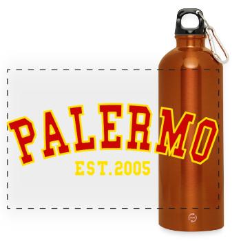 Palermo Est.2005 - Panorama Trinkflasche mit Karabiner 750 ml - Orange - Vorne