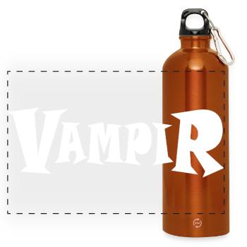 VAMPIR - Panorama Trinkflasche mit Karabiner 750 ml - Orange - Vorne