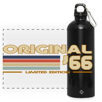 1966 - Panorama Trinkflasche mit Karabiner 750 ml - Schwarz - Vorne