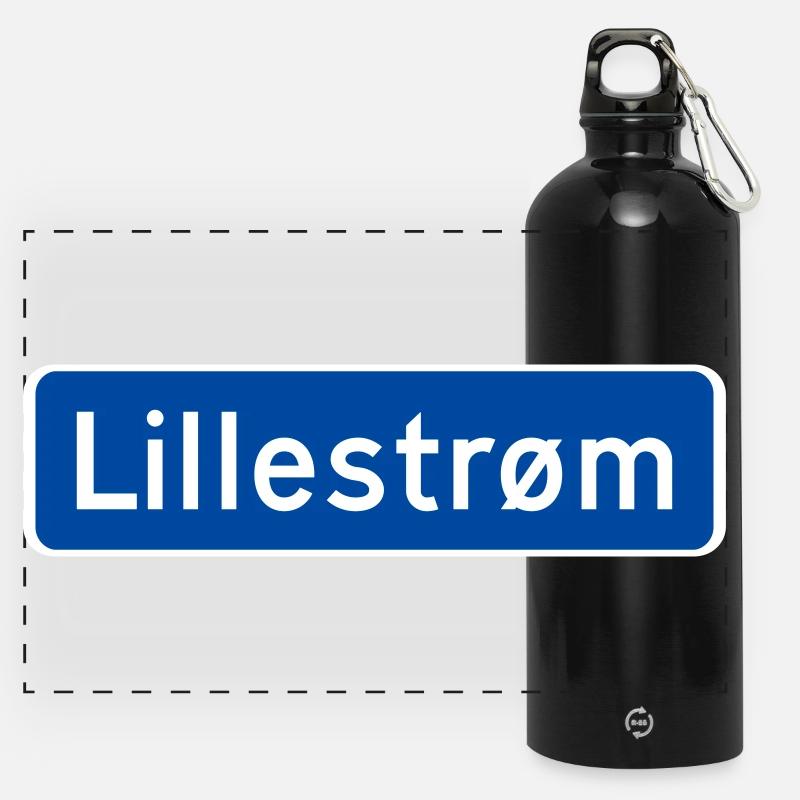 Lillestrom - Panoramic Drinks Bottle with Carabiner 750 ml - black