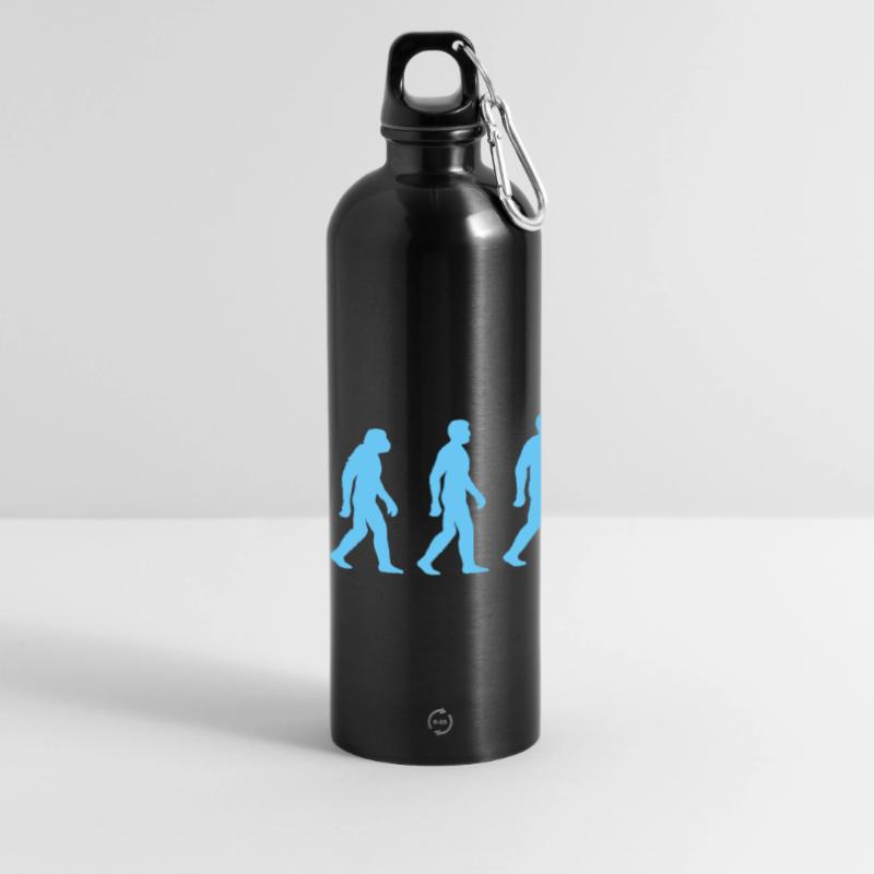 Evolution to office work Panoramic Drinks Bottle with Carabiner 750 ml