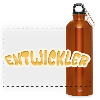 Job Developer - Panoramic Drinks Bottle with Carabiner 750 ml - burnt orange - Front