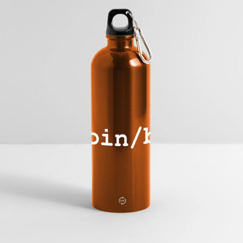 Bash / Bourne-Again Shell in Linux and Unix Panoramic Drinks Bottle with Carabiner 750 ml