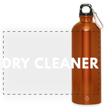 Professionelle Reinigung - Panorama Trinkflasche mit Karabiner 750 ml - Orange - Vorne