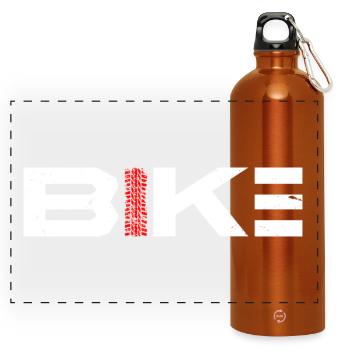Bike - Panoramic Drinks Bottle with Carabiner 750 ml - burnt orange - Front