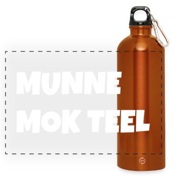 Munne mok teel - Gourde panoramique avec mousqueton 750 ml - orange - Devant