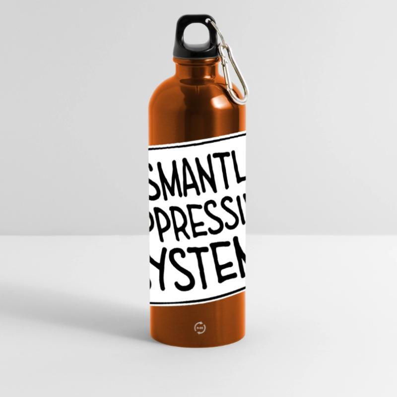 Déclaration d’activisme pour démanteler les systèmes oppressifs Gourde panoramique avec mousqueton 750 ml