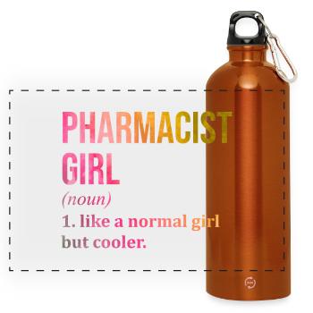 pharmacien - Gourde panoramique avec mousqueton 750 ml - orange - Devant