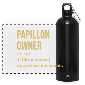 Papillon - Panorama Trinkflasche mit Karabiner 750 ml - Schwarz - Vorne