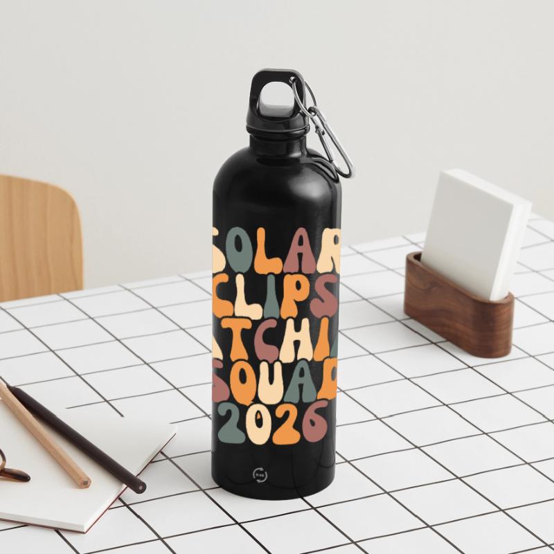 Sun Eclipse Retro Squad Panorama Trinkflasche mit Karabiner 750 ml