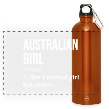 Australie - Gourde panoramique avec mousqueton 750 ml - orange - Devant