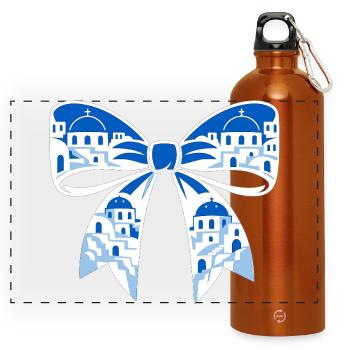 Boucle des vacances - Gourde panoramique avec mousqueton 750 ml - orange - Devant