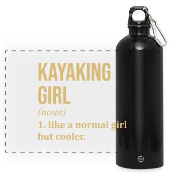 kayak - Gourde panoramique avec mousqueton 750 ml - noir - Devant