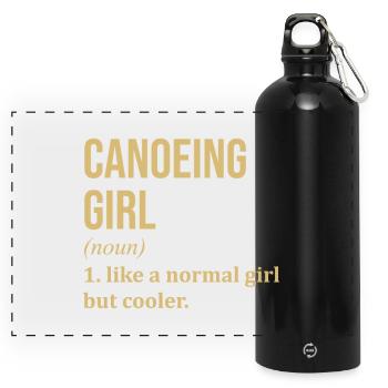 Canoe - Panoramic Drinks Bottle with Carabiner 750 ml - black - Front