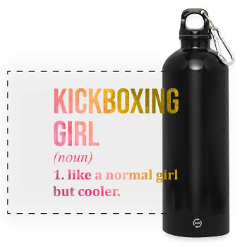 Kickboxer - Panoramic Drinks Bottle with Carabiner 750 ml - black - Front