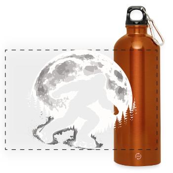 Bigfoot Roller Skater - Panorama Trinkflasche mit Karabiner 750 ml - Orange - Vorne