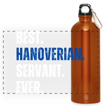 ! Meilleur serviteur hanovrien de tous les temps - Gourde panoramique avec mousqueton 750 ml - orange - Devant