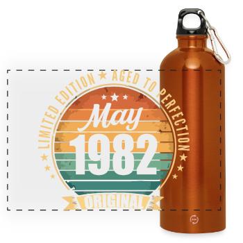 Légende de Mai 1982 Édition Limitée - Gourde panoramique avec mousqueton 750 ml - orange - Devant