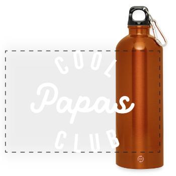 Cool Papas Club - Gourde panoramique avec mousqueton 750 ml - orange - Devant