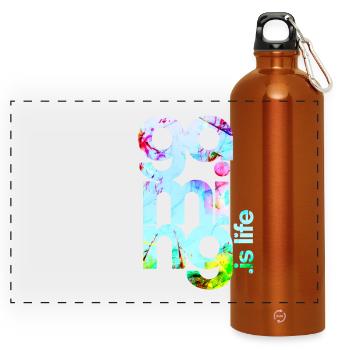 Gamer - Panoramic Drinks Bottle with Carabiner 750 ml - burnt orange - Front