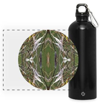 Nature Mandala Automne à Nbg Kornburg - Gourde panoramique avec mousqueton 750 ml - noir - Devant