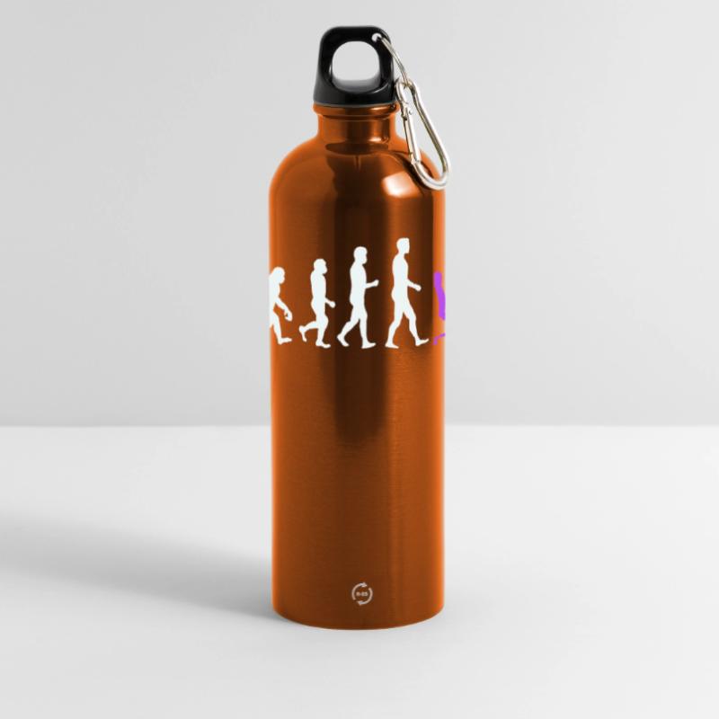 Développeur Evolution Computergeek Open Source Gourde panoramique avec mousqueton 750 ml