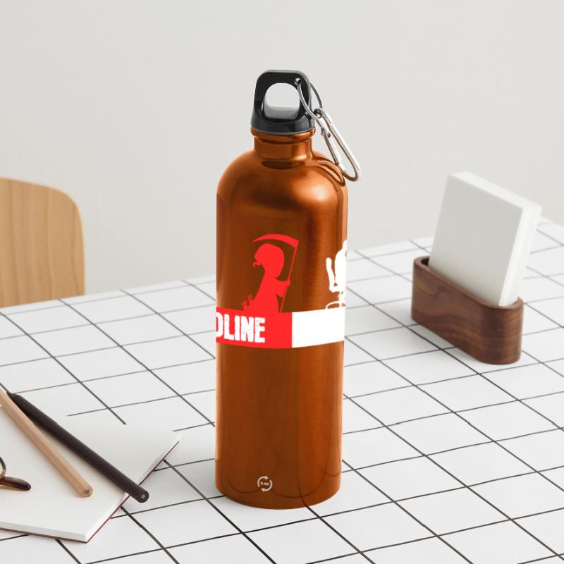 Computergeek Développeur Coden Statement Scripting Gourde panoramique avec mousqueton 750 ml