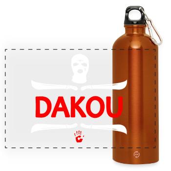 T SHIRT DAKOU_MAYOTTE  - Gourde panoramique avec mousqueton 750 ml - orange - Devant
