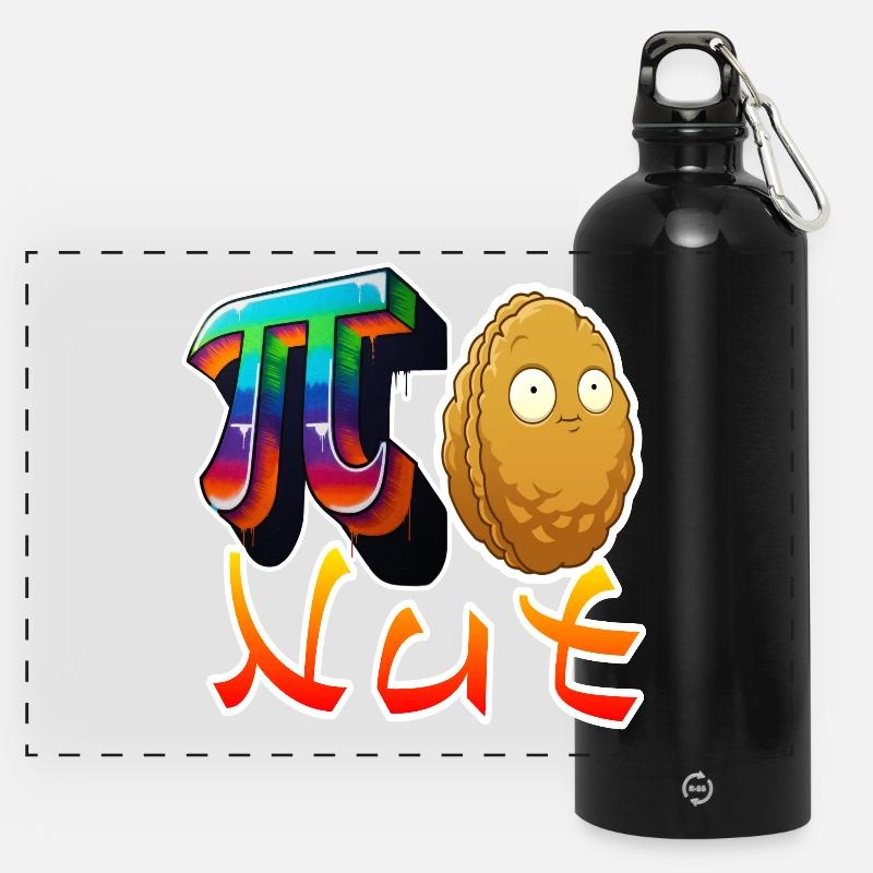 PNut - Gourde panoramique avec mousqueton 750 ml - noir