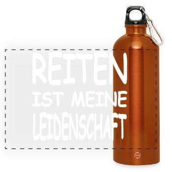 Chevaucher - Gourde panoramique avec mousqueton 750 ml - orange - Devant