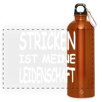 Stricken - Panorama Trinkflasche mit Karabiner 750 ml - Orange - Vorne