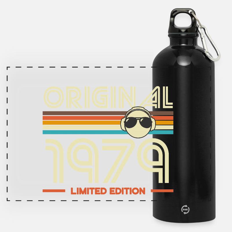 Original 1979 Edition Retro Tee - Gourde panoramique avec mousqueton 750 ml - noir