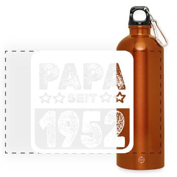 1952 - Panorama Trinkflasche mit Karabiner 750 ml - Orange - Vorne