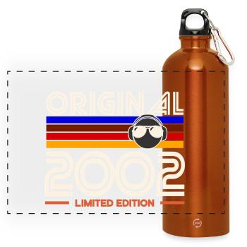Original 2002 Limited Edition Retro - Panoramic Drinks Bottle with Carabiner 750 ml - burnt orange - Front