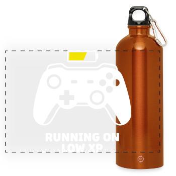 Running on Low XP Controller - Panorama Trinkflasche mit Karabiner 750 ml - Orange - Vorne